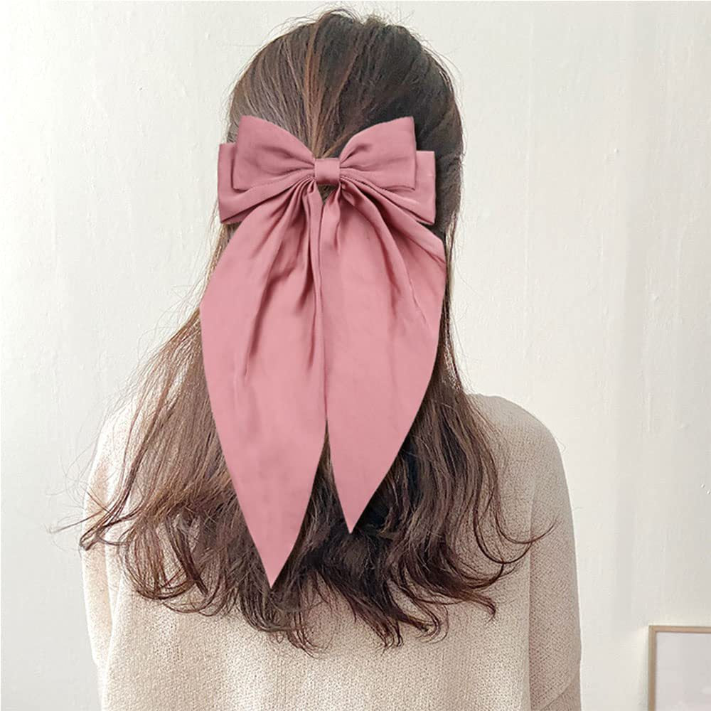 Wholesale Fabric Ribbon Bow Spring Clip Hairpin